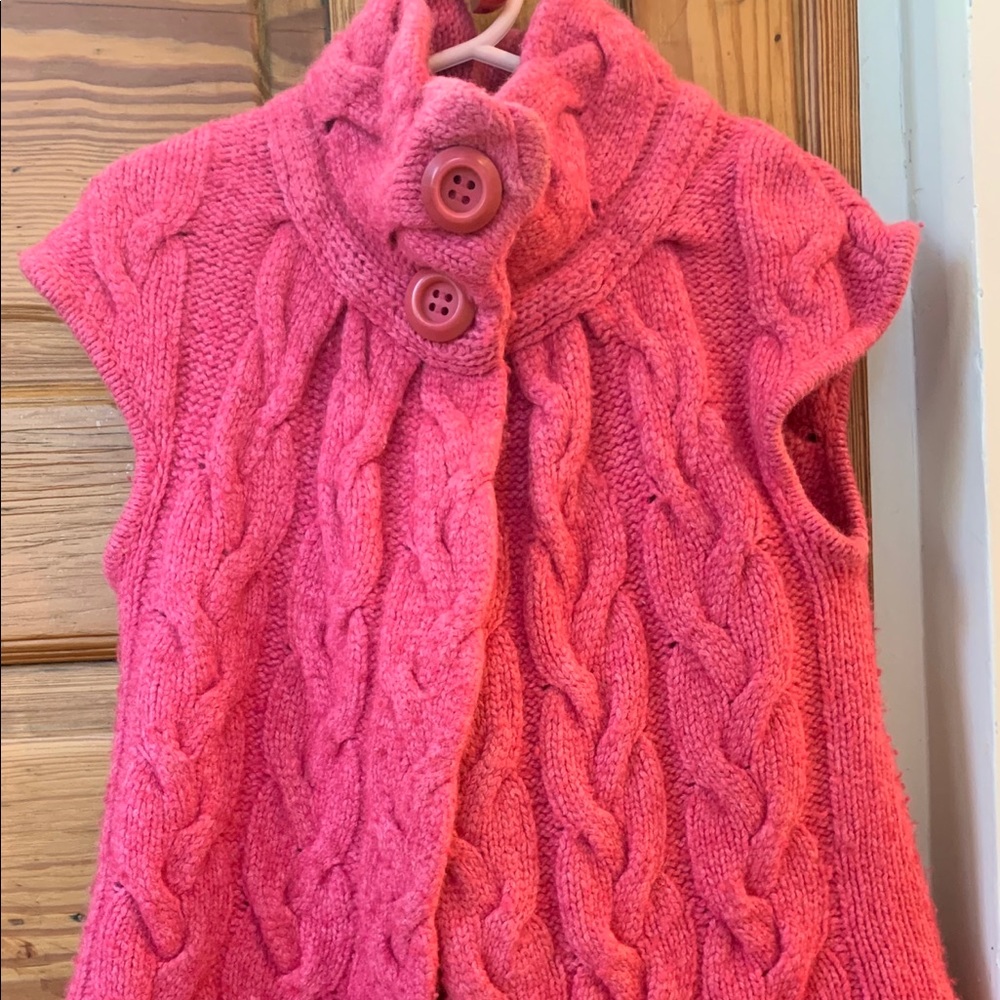 Adorable pink knit sweater